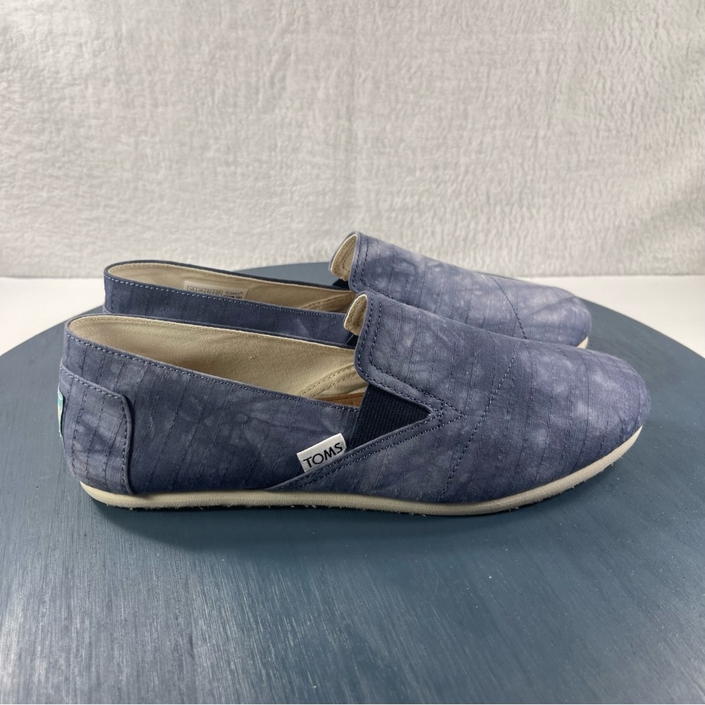 Navy Tie-Dye Woven Redondo Espadrille TOMS